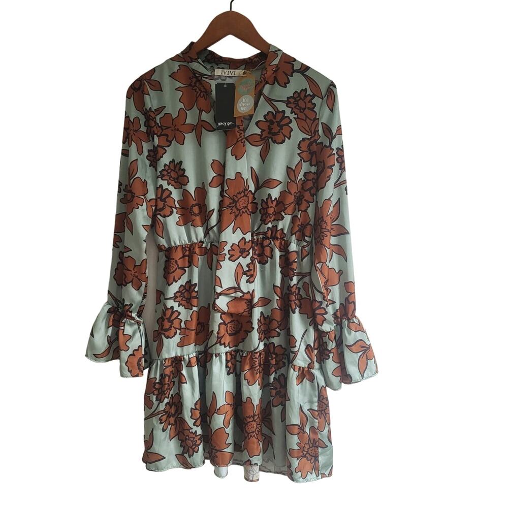 New med floral print dress